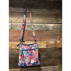 Vera Bradley Impressionista Crossbody Shoulder Bag Floral Quilted Imperfect